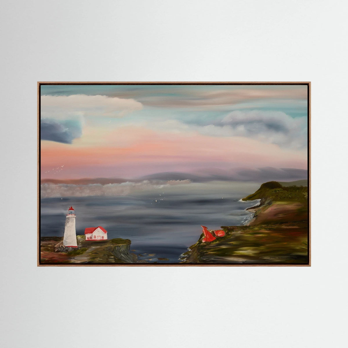 Where the Harbour Sleeps – Québec Lighthouse Coastal Landscape Fine Art Print