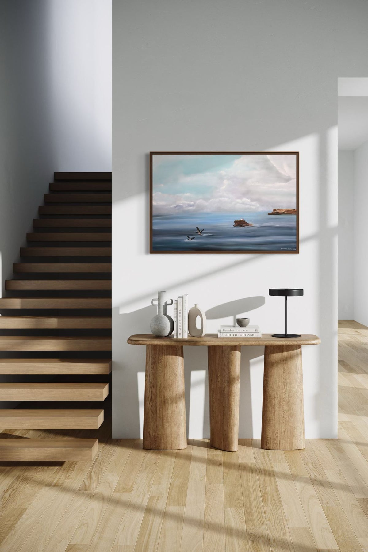 Where the Birds Gather – Québec Coastal Seabird Landscape Fine Art Print
