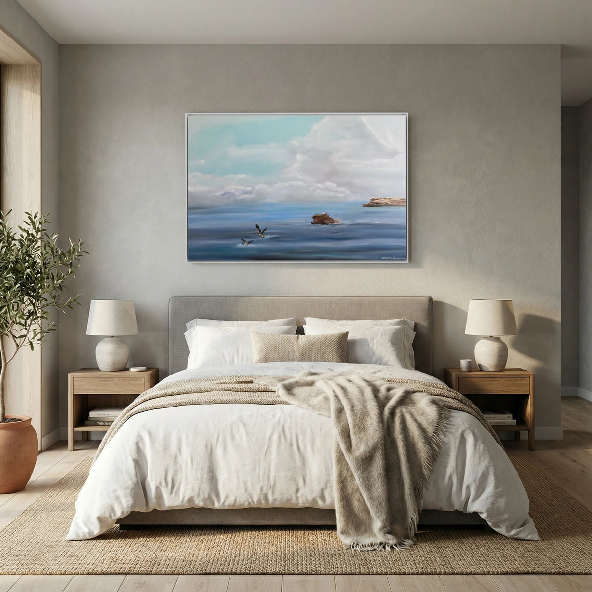 Where the Birds Gather – Québec Coastal Seabird Landscape Fine Art Print