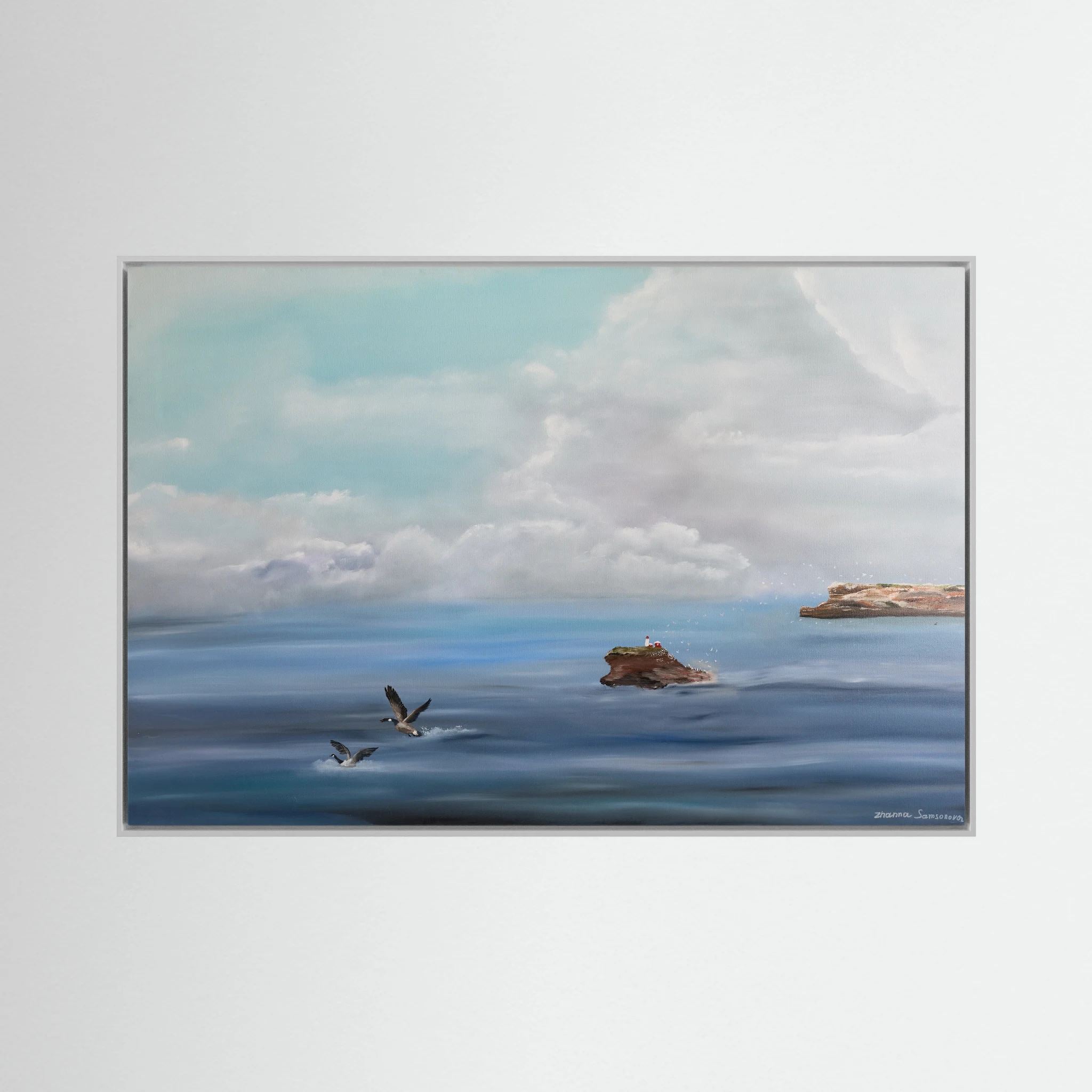 Where the Birds Gather – Québec Coastal Seabird Landscape Fine Art Print