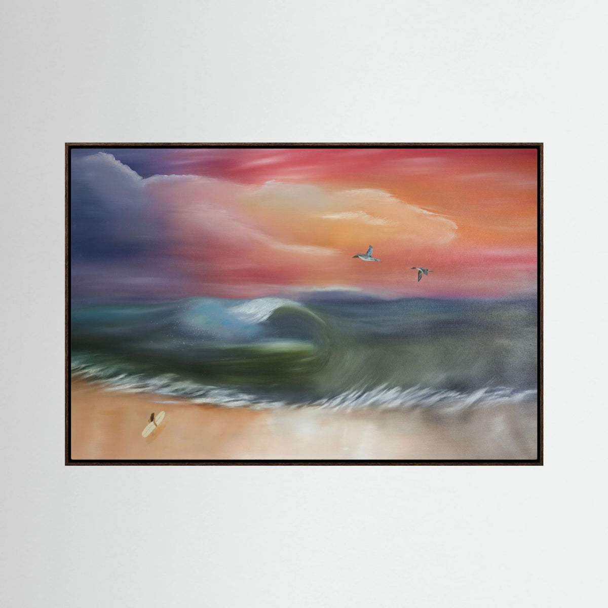 Rising Tides, Soaring Hearts – Coastal Seabird & Ocean Landscape Fine Art Print