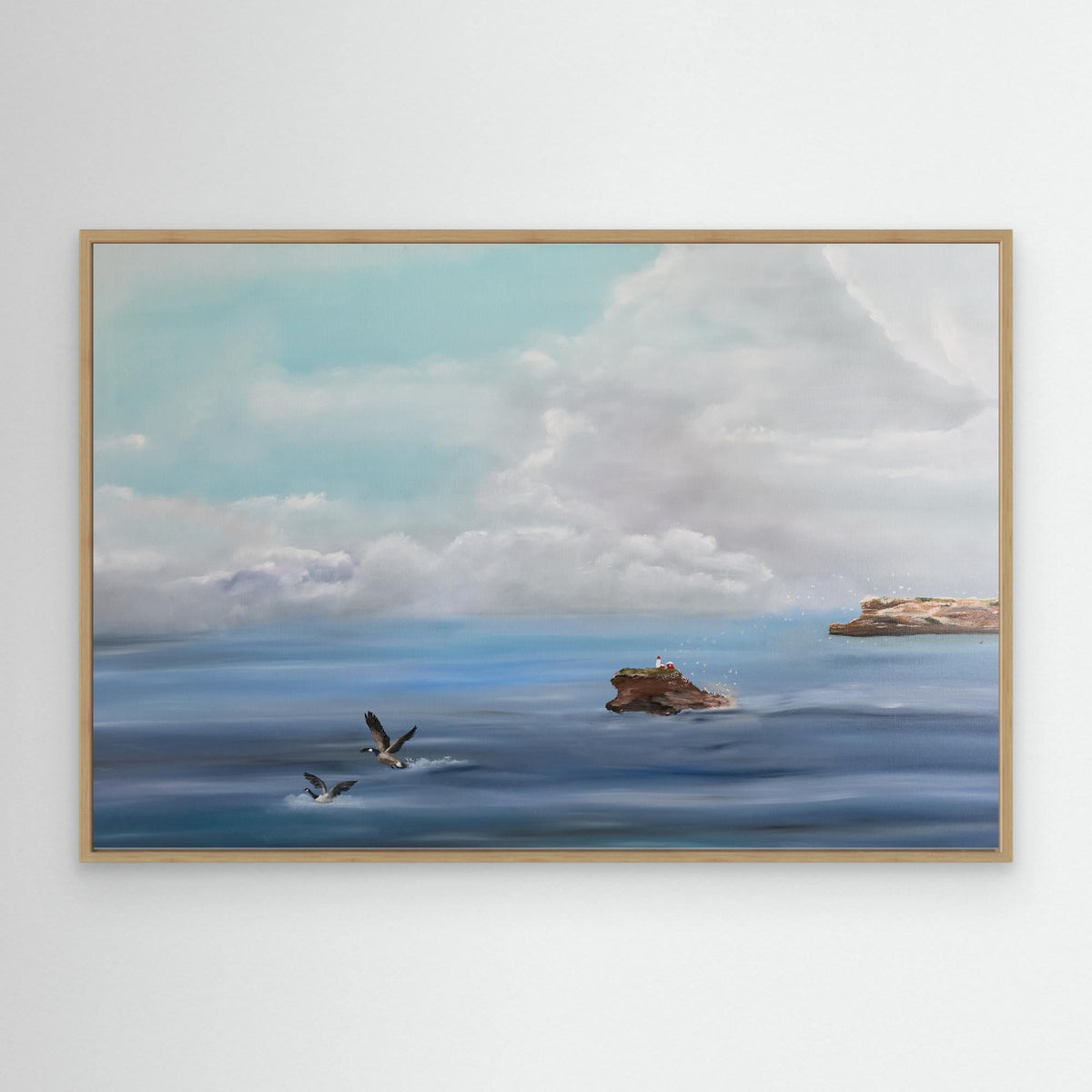 Where the Birds Gather – Québec Coastal Seabird Landscape Fine Art Print